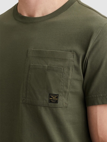 Maglietta 'T-shirt with artwork on the chest pocket' di PME Legend in verde