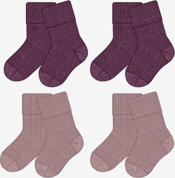 Chaussettes 'FROSIN' NAME IT en violet : devant