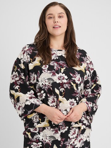 Guido Maria Kretschmer Curvy Blouse 'Orelia' in Black: front