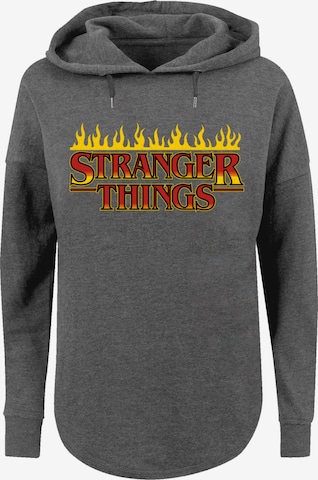 Sweat-shirt 'Stranger Things Netflix TV Series' F4NT4STIC en gris : devant