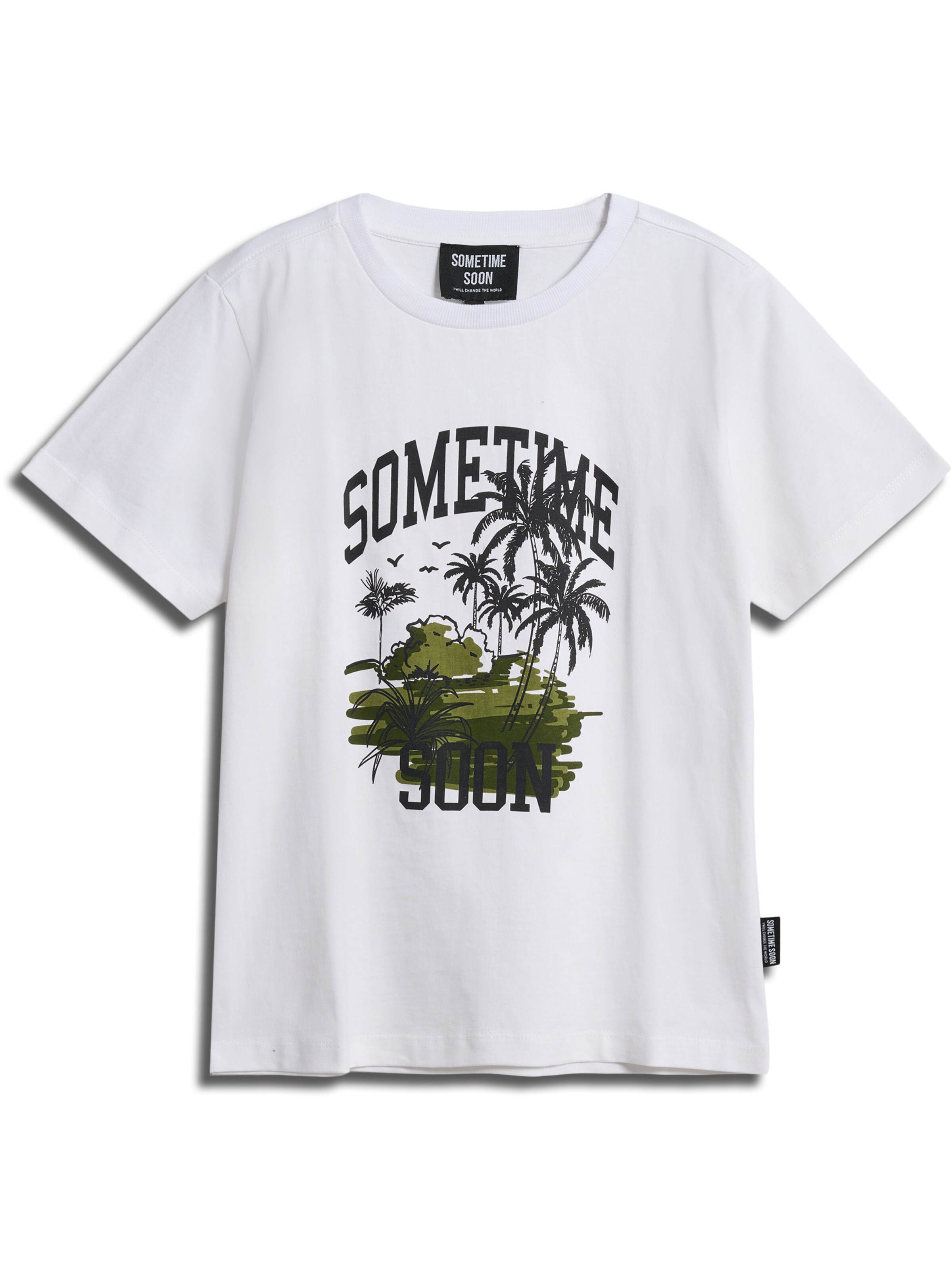 SOMETIME SOON T-Shirt in Weiß: Vorderseite