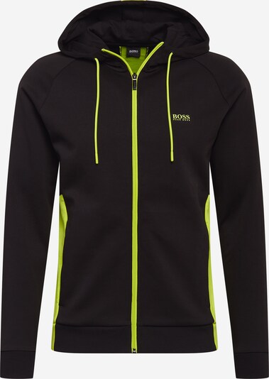 BOSS ATHLEISURE Bluza rozpinana 'Saggy' w kolorze neonowa zieleń / czarnym, Podgląd produktu