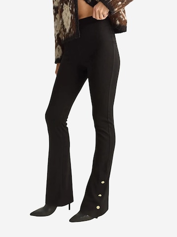 Flared Leggings di Bianco Lucci in nero: frontale