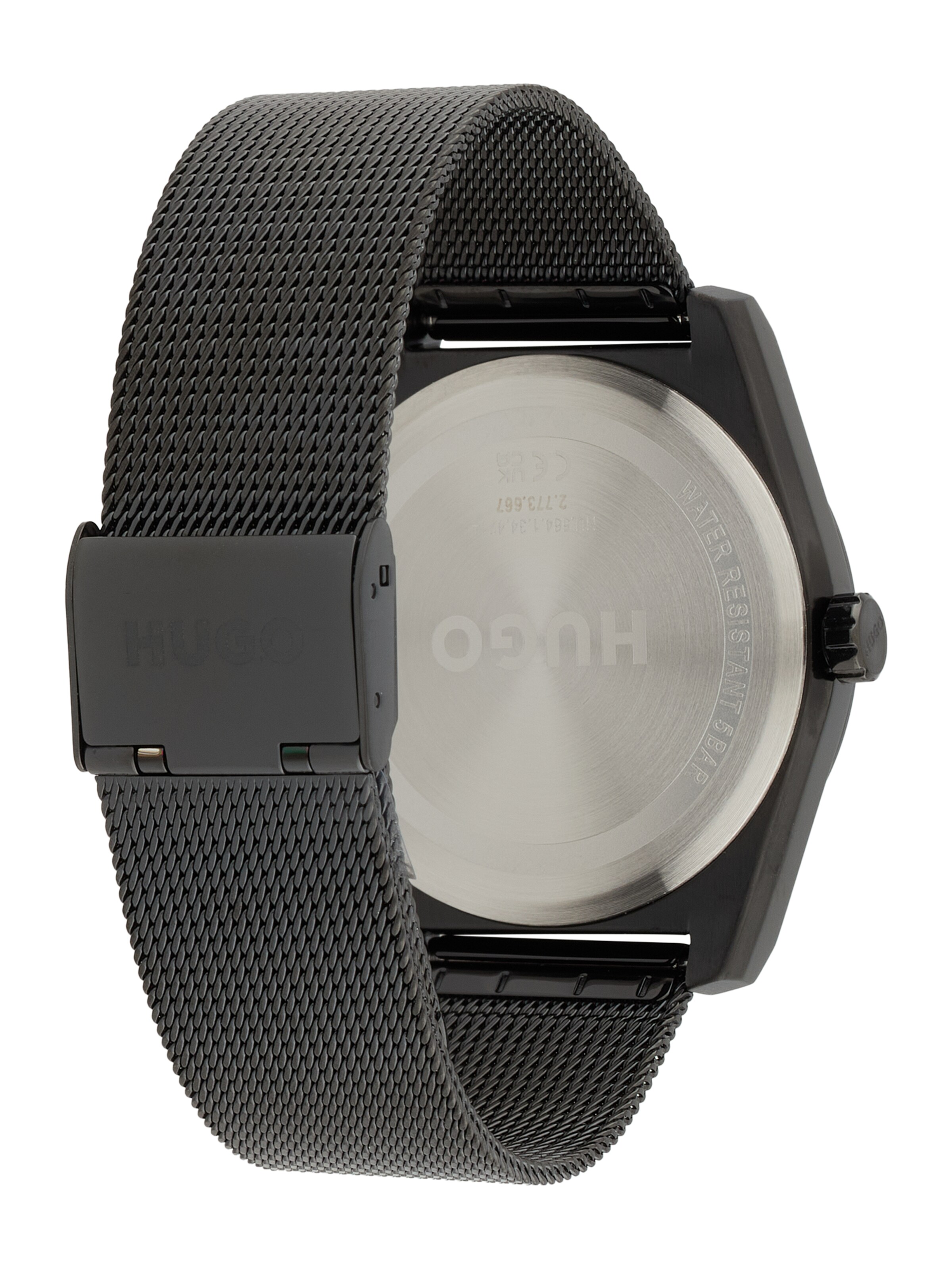 HUGO Αναλογικό ρολόι 'Ark' σε μαύρο