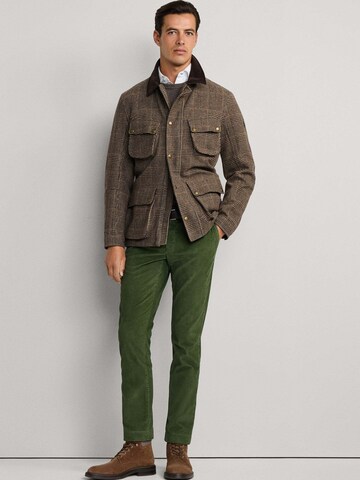 Coupe slim Pantalon chino 'Kensington' Hackett London en vert