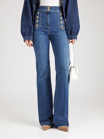 Elisabetta Franchi Flared Jeans in Blau: Vorderseite