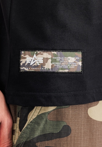 ALPHA INDUSTRIES - Camiseta en negro