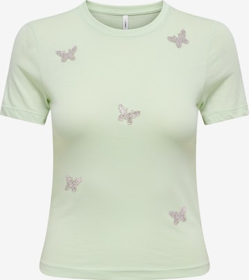 žalia ONLY Marškinėliai 'ONLSNAPPY': priekis