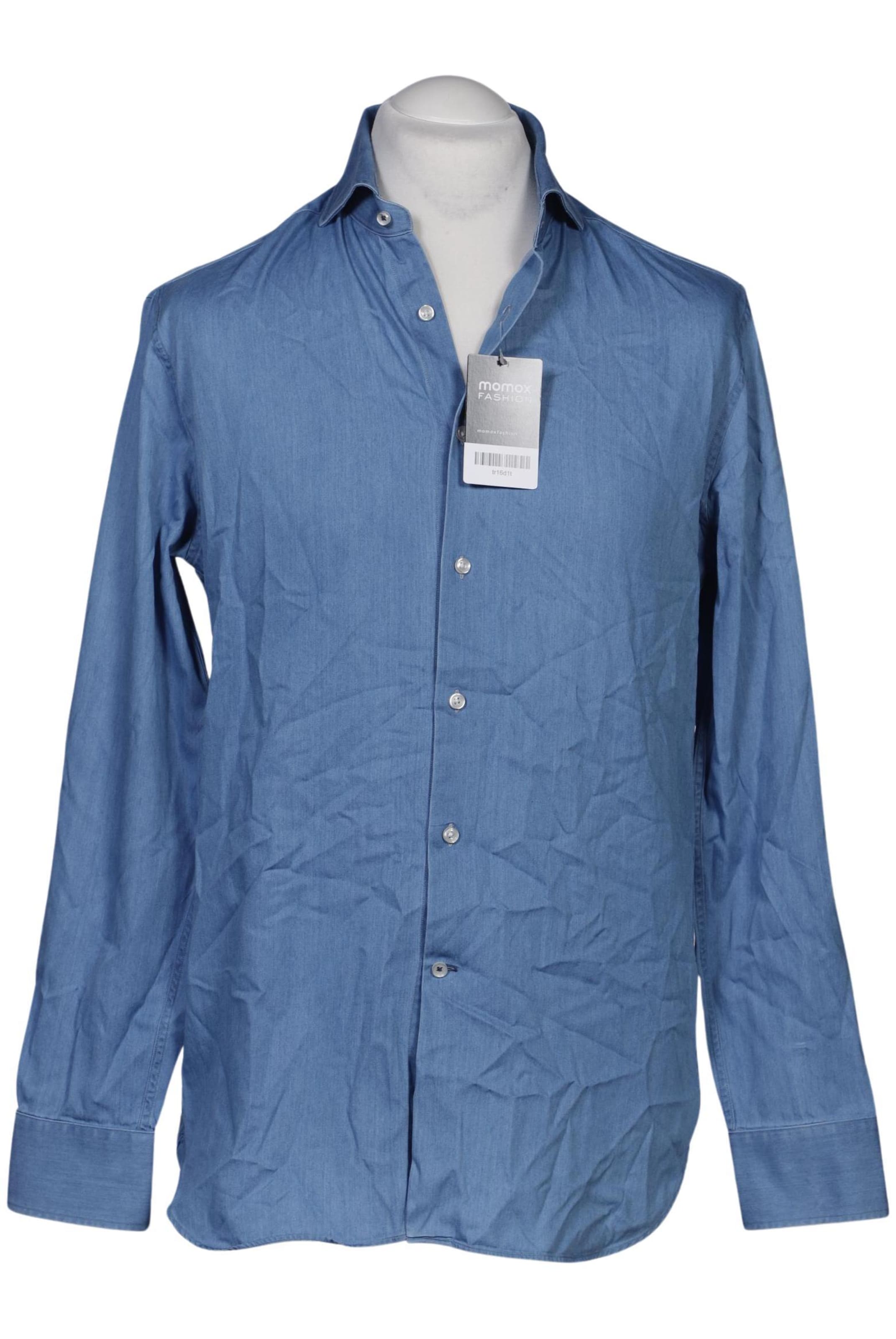 MANGO MAN Hemd M in Blau: Vorderseite