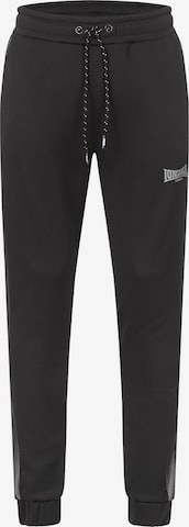 LONSDALETapered Sportske hlače - crna boja: prednji dio