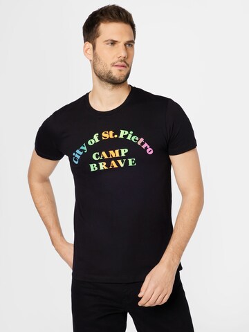 T-Shirt DIESEL en noir : devant