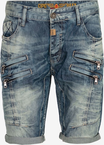 CIPO & BAXX Regular Jeans 'Action' in Blauw: voorkant