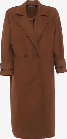 FRESHLIONS Between-Seasons Coat ' Teah ' in Brown: front