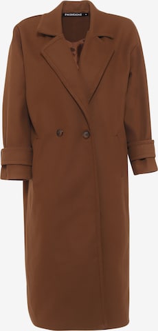 FRESHLIONS Between-Seasons Coat ' Teah ' in Brown: front