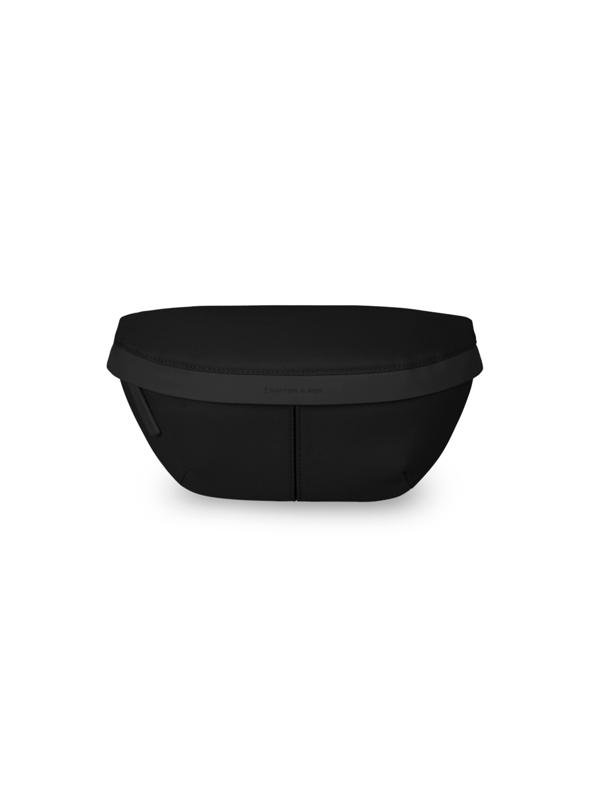 Kapten & Son Fanny Pack 'Sveg All Black' in Black: front