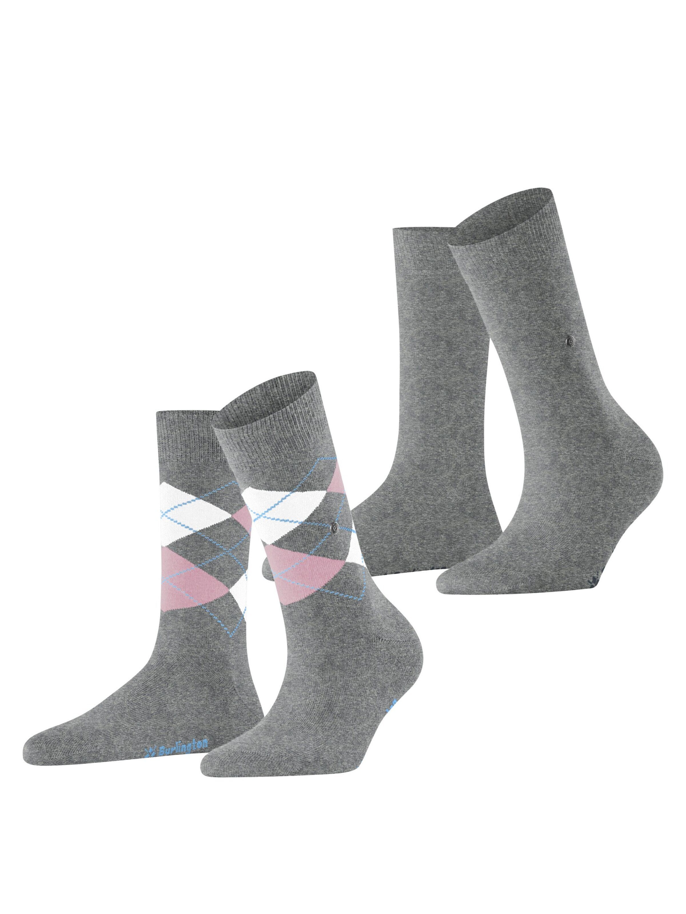 BURLINGTON Socken 'Everyday Mix 2-Pack'‌‌‌‌‌ in Grau: Vorderseite
