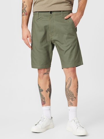 Regular Pantaloni eleganți 'Bronson 2.0' de la G-Star RAW pe verde: față