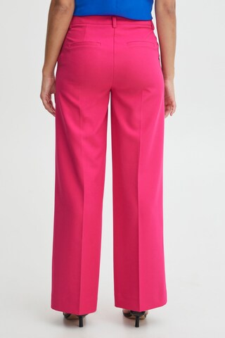 ICHI Loose fit Pants 'Lexi' in Pink