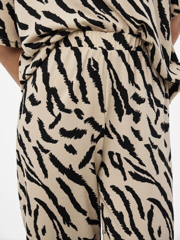 PIECES Wide Leg Bukser 'Luna' i beige