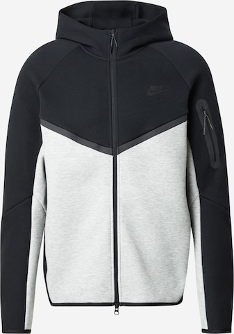Nike Sportswear Tréning dzseki 'TECH FLEECE' - fekete: elől