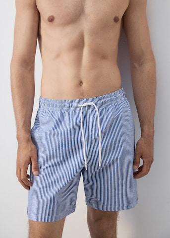 MANGO MAN Board Shorts 'Seer' in Blue: front
