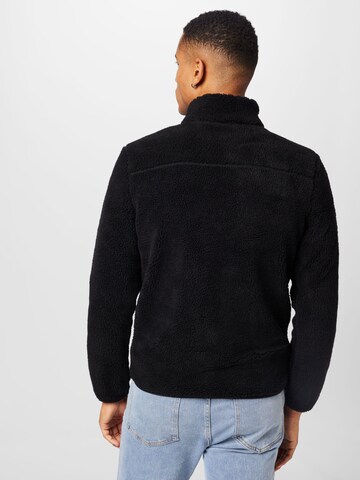 KnowledgeCotton Apparel Fleece jacket in Black