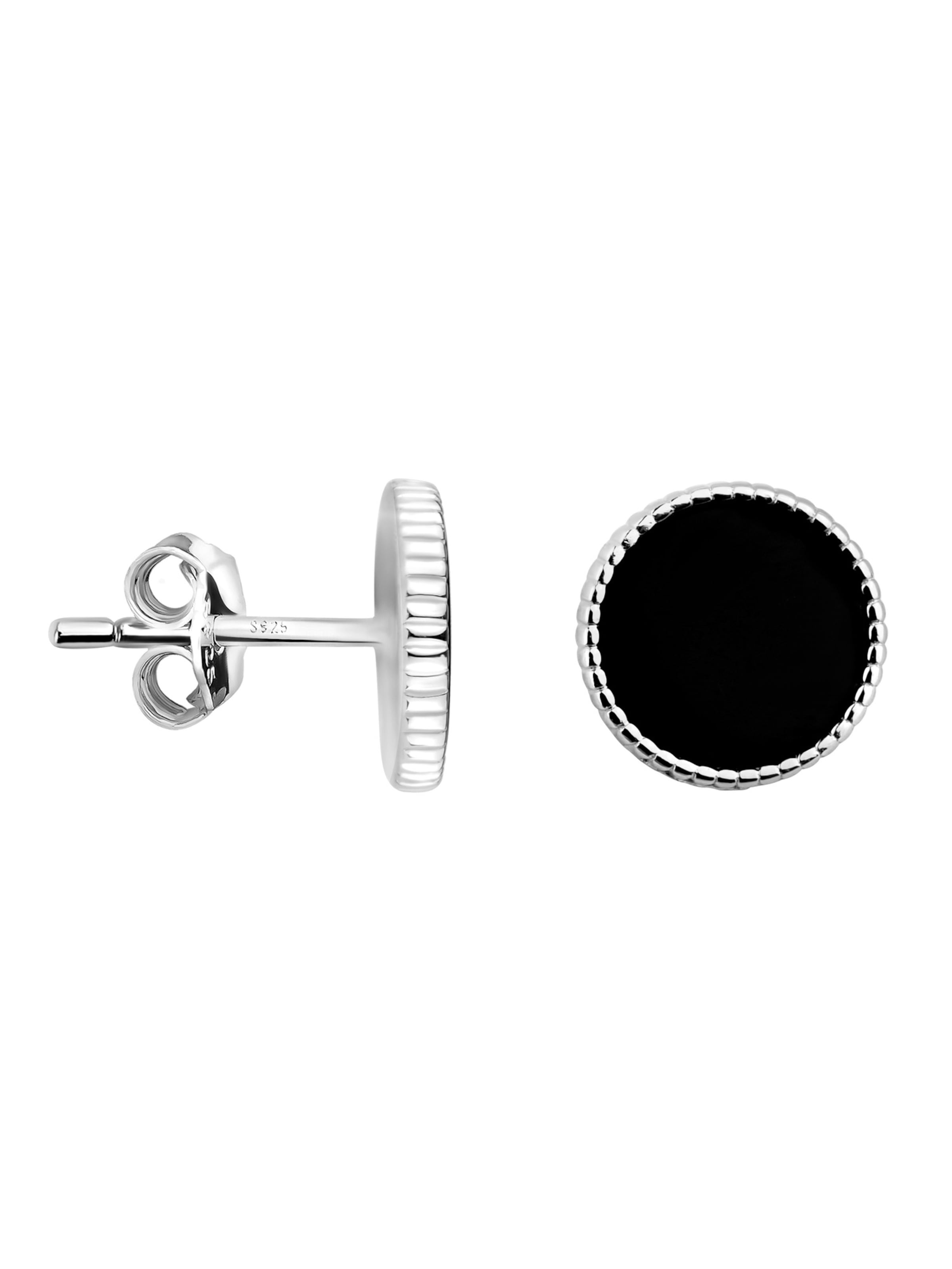 Sofia Milani Ohrringe 'Circle'‌‌‌ in Silber: Vorderseite