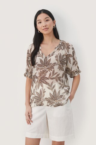 Part Two Bluse i beige: forside