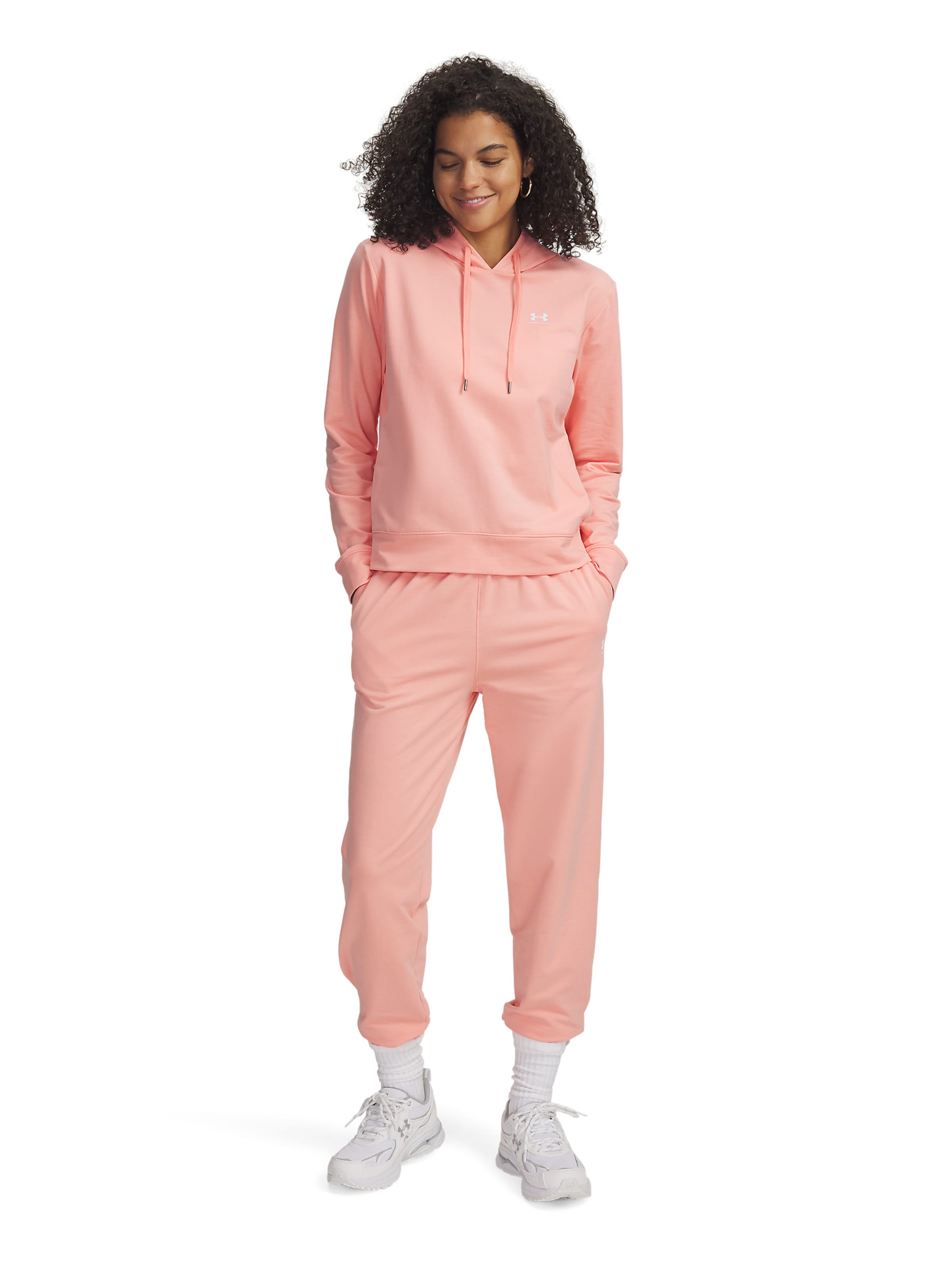 UNDER ARMOUR Tapered Sportbroek in Roze
