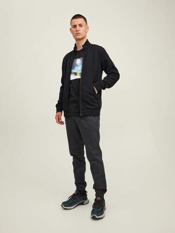 JACK & JONES Bluza rozpinana 'Heat' w kolorze czarny