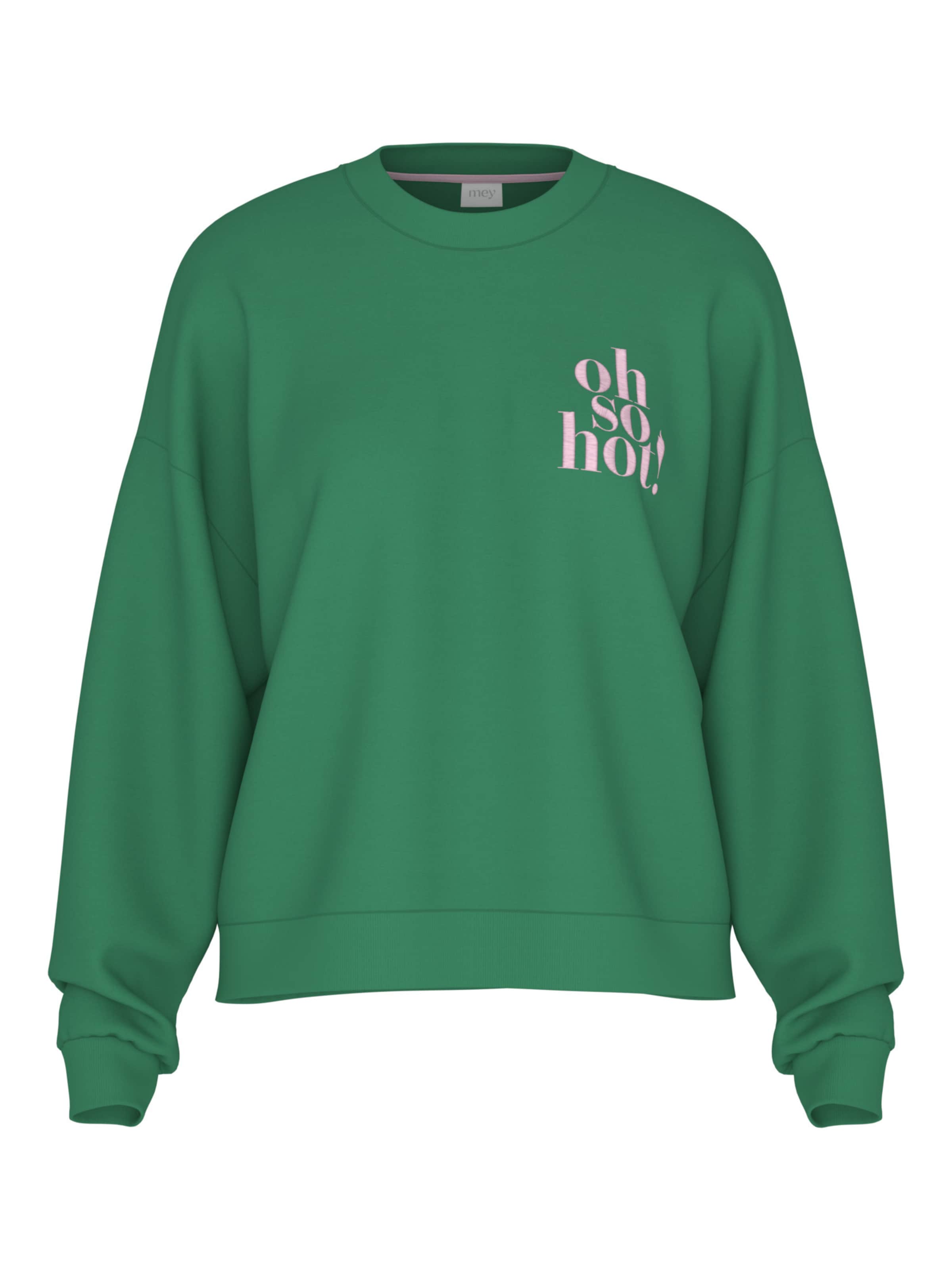 Sweat-shirt ' Serie Cozy Nights ' Mey en vert : devant