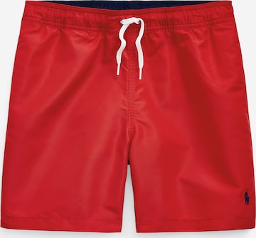 Shorts de bain Polo Ralph Lauren en rouge : devant