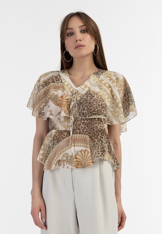 faina Bluse in Beige: predná strana