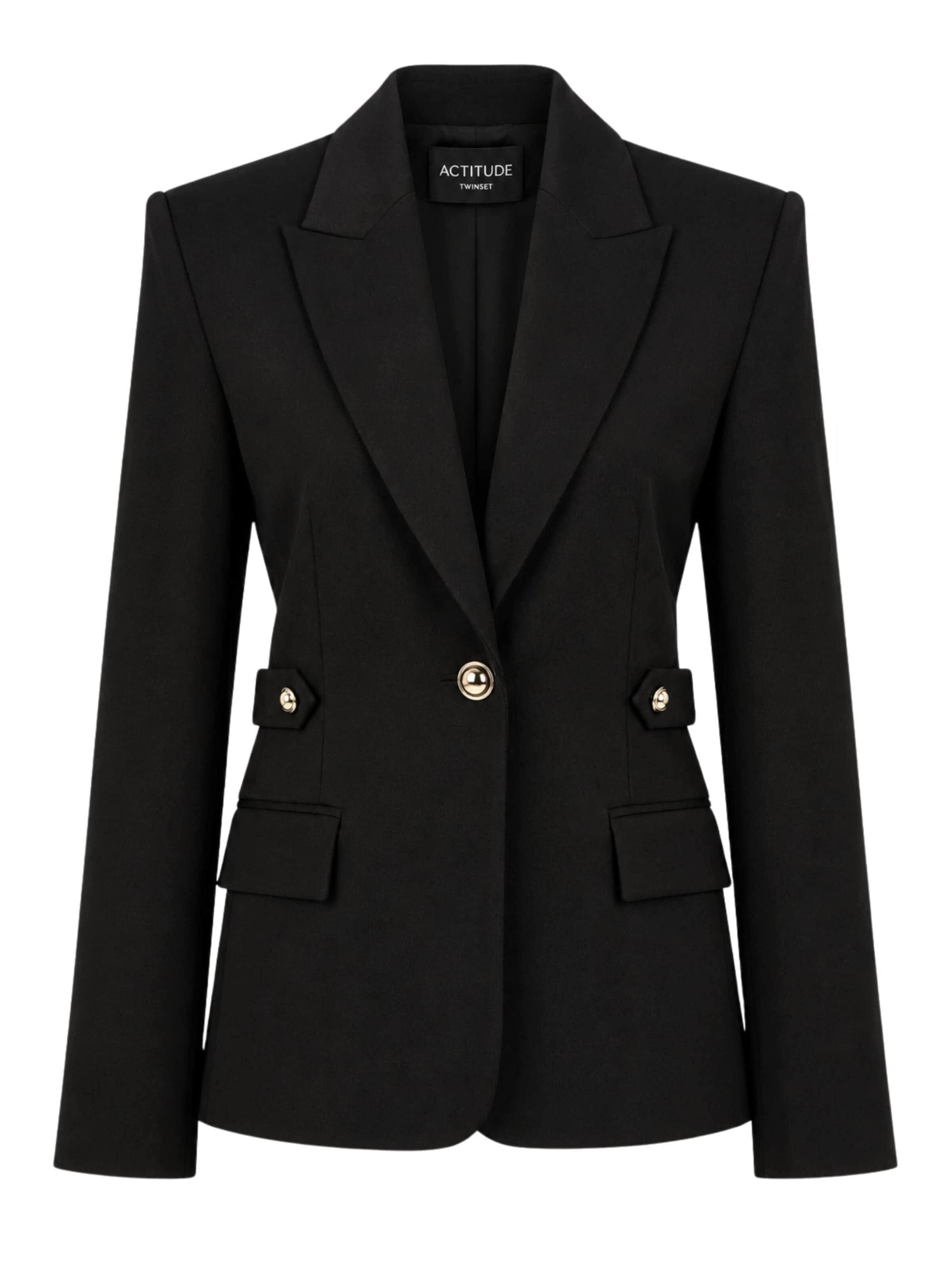 Blazer 'ACTITUDE blazer jacket' di Twinset in nero: frontale