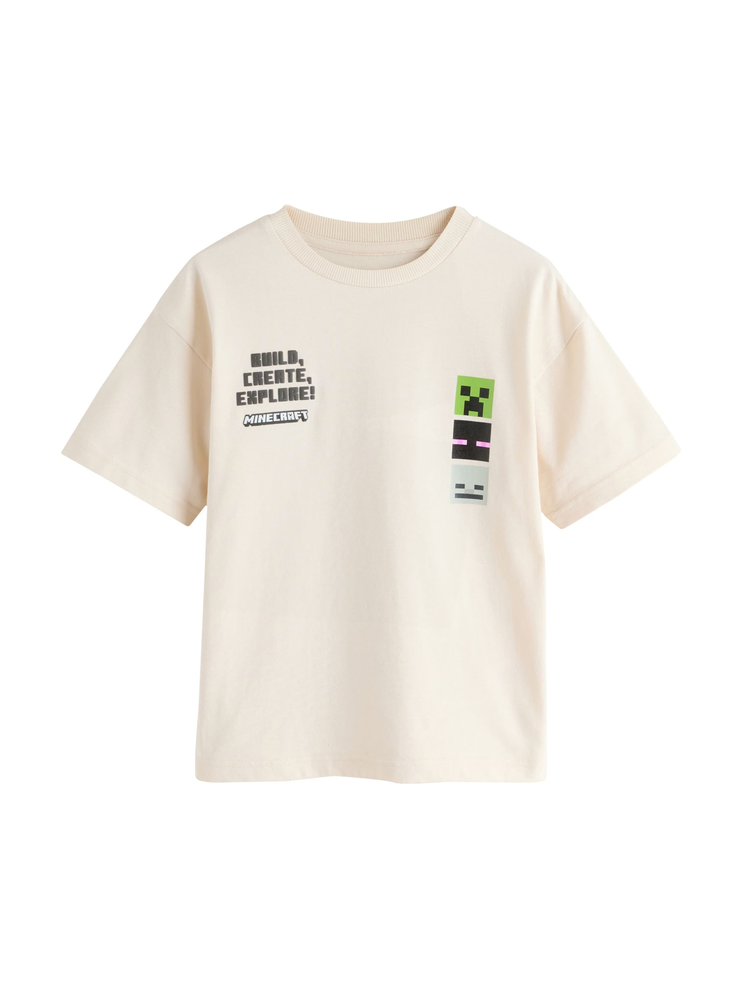 Next Shirt 'Minecraft' in Beige