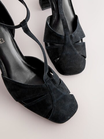 Next T-bar sandals in Black