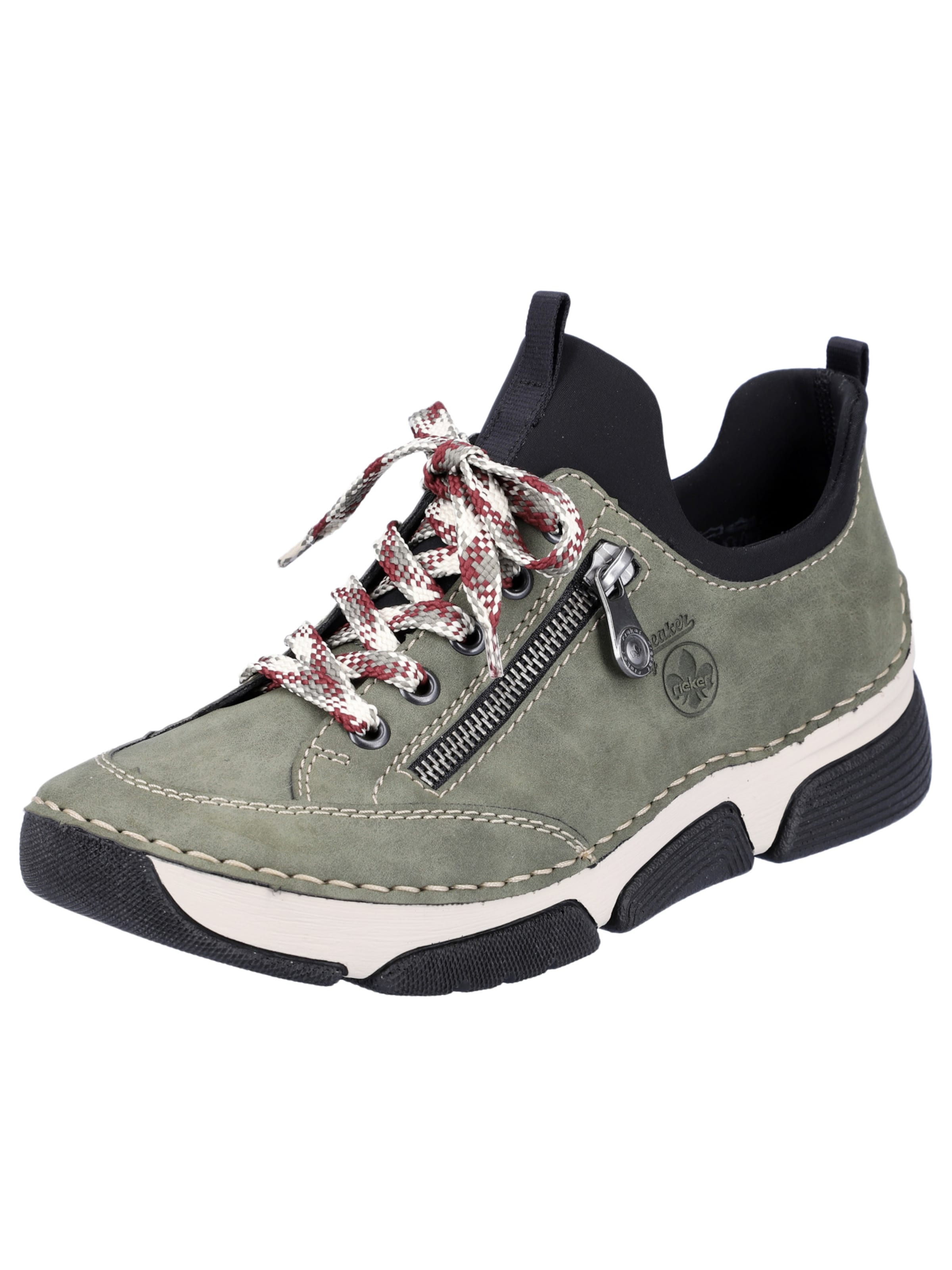 Rieker Низкие кроссовки в Зеленый: спереди