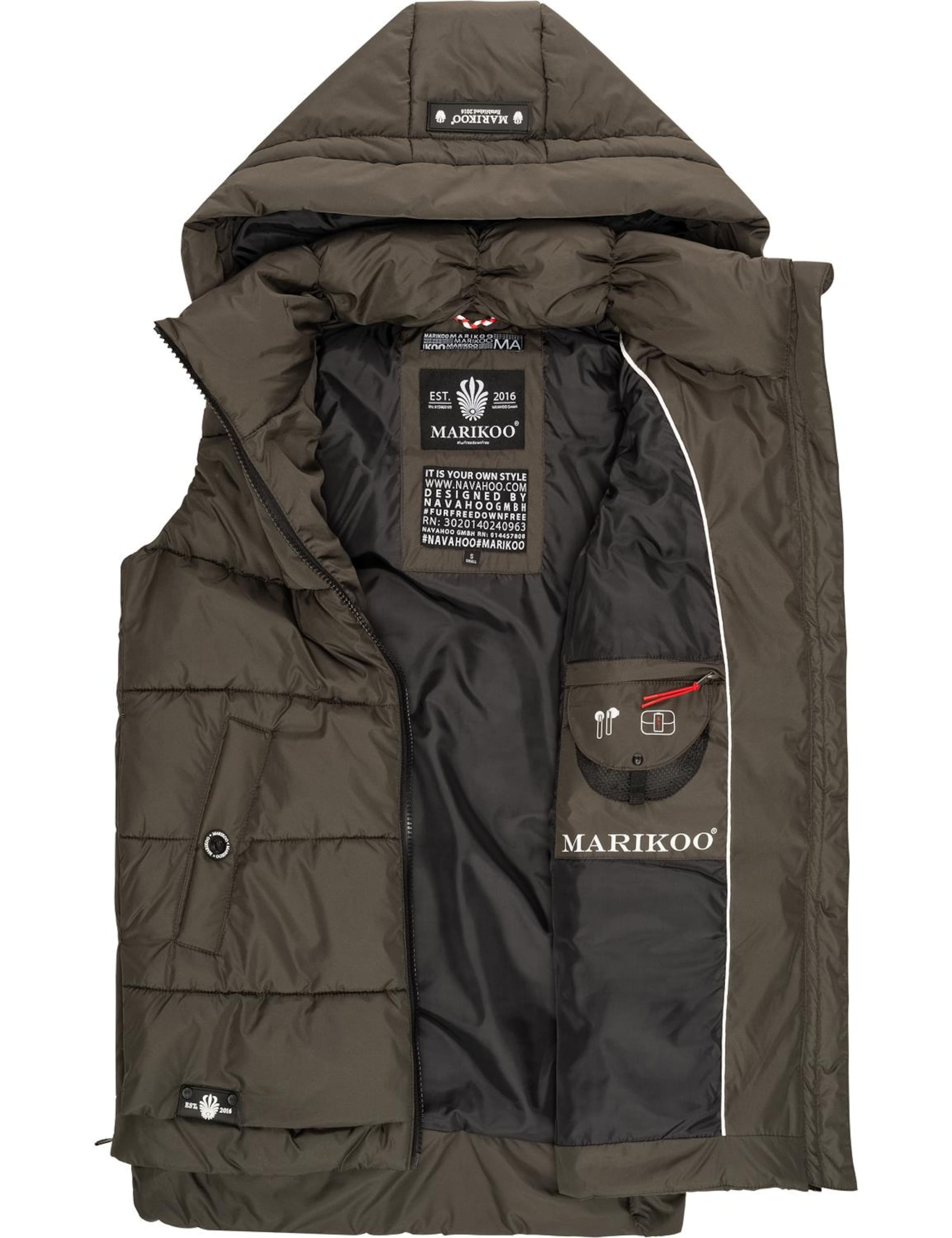 MARIKOO Vest 'Zarinaa' in Grey