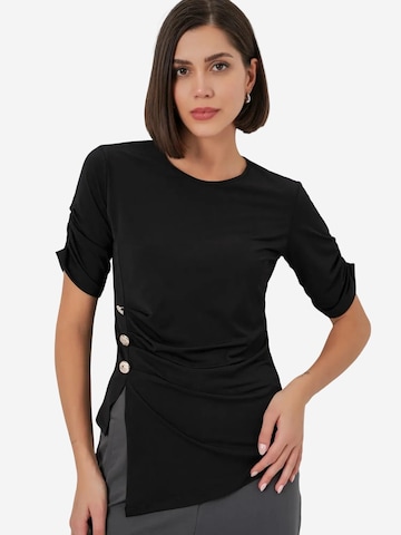 Bigdart Blouse in Zwart: voorkant