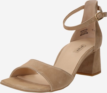 Paul Green Sandale in Beige: Vorderseite