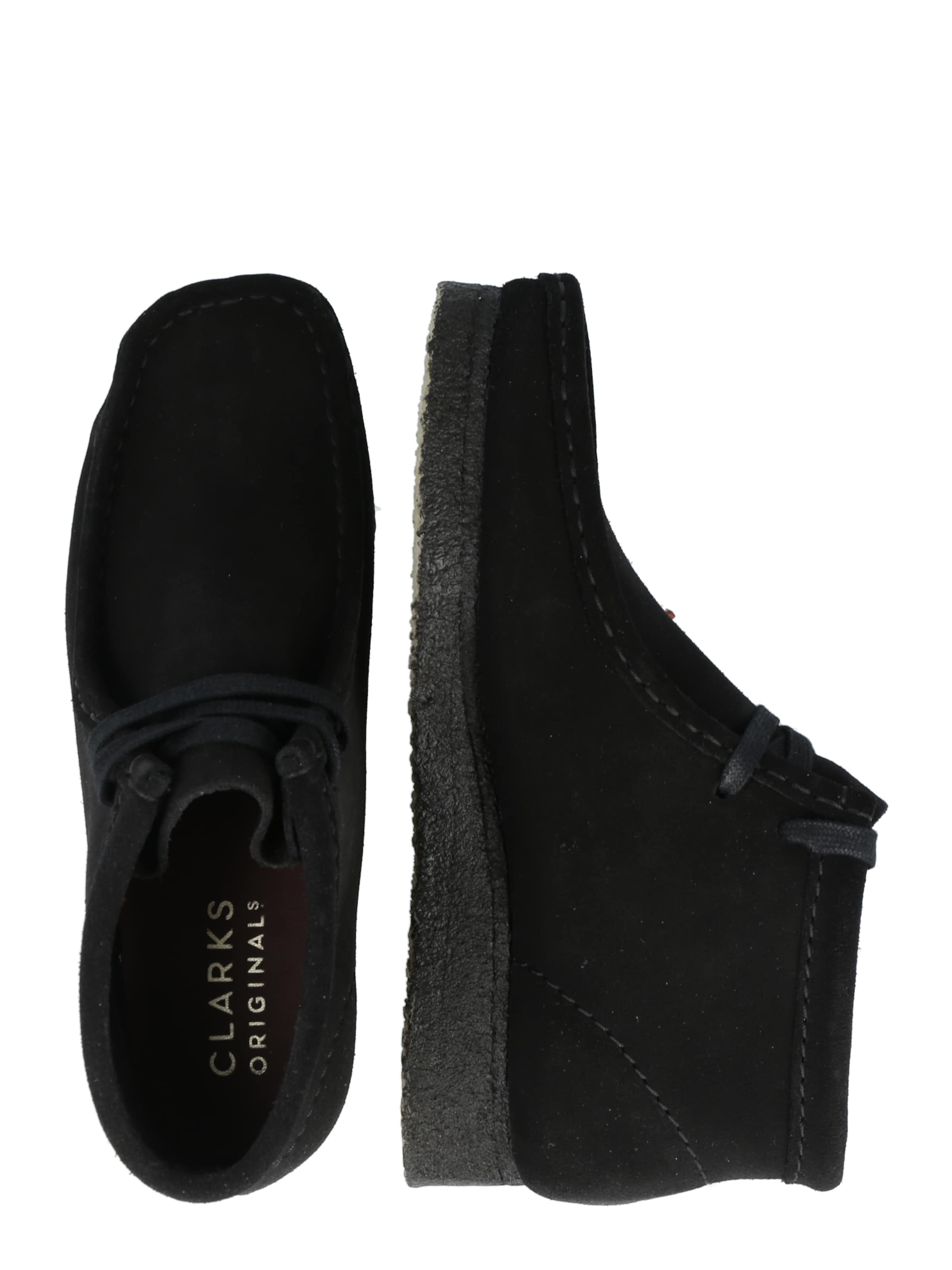 Clarks Originals Lace-Up Ankle Boots 'Wallabee' in Black
