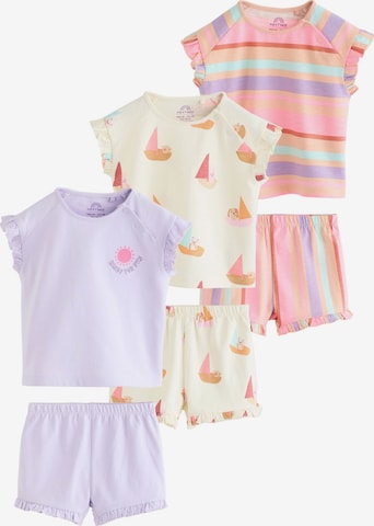 Next Set: T-Shirt und Shorts in Mischfarben: Vorderseite