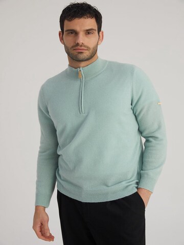 SILK & CASHMERE Sweater in Green