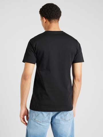 Cleptomanicx Shirt 'Flower Gull' in Black
