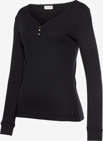 LASCANA Shirt in Schwarz