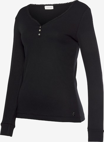 LASCANA Shirt in Black