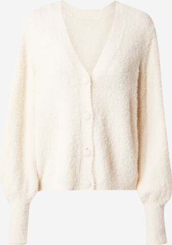 VILA Knit Cardigan in Beige: front