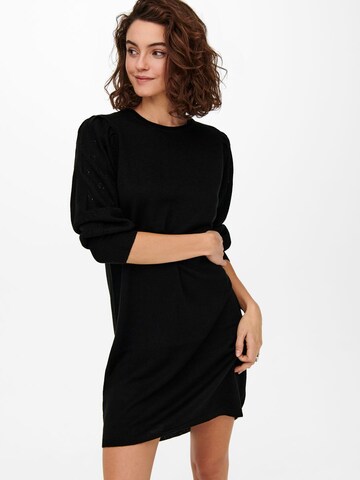 ONLY Strickkleid in Schwarz