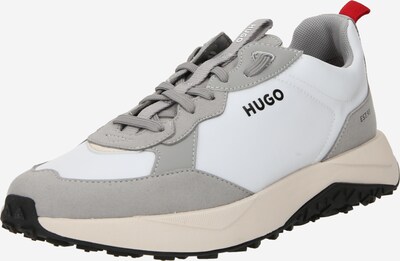 HUGO Sneaker 'Kane' in grau / rot / schwarz / weiß, Produktansicht