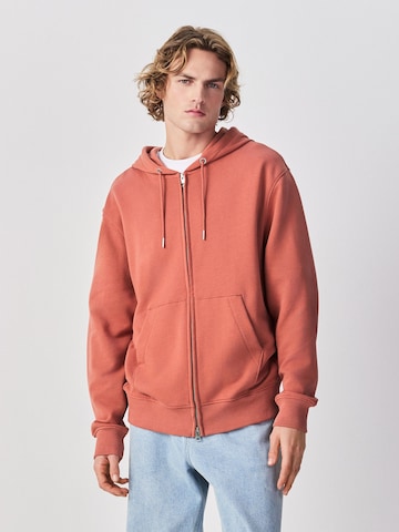 Next Sweatjacke in Orange: Vorderseite